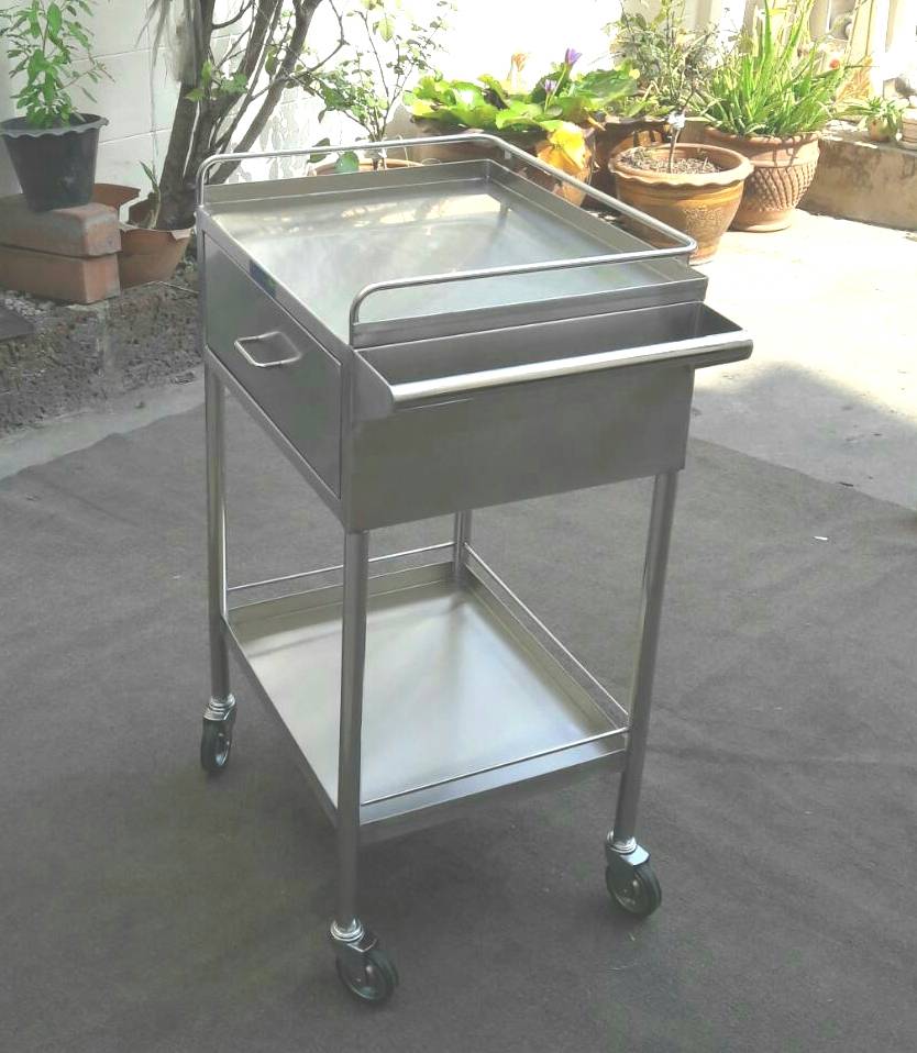 TROLLEY,2-SHELVES,1-DRAWER2